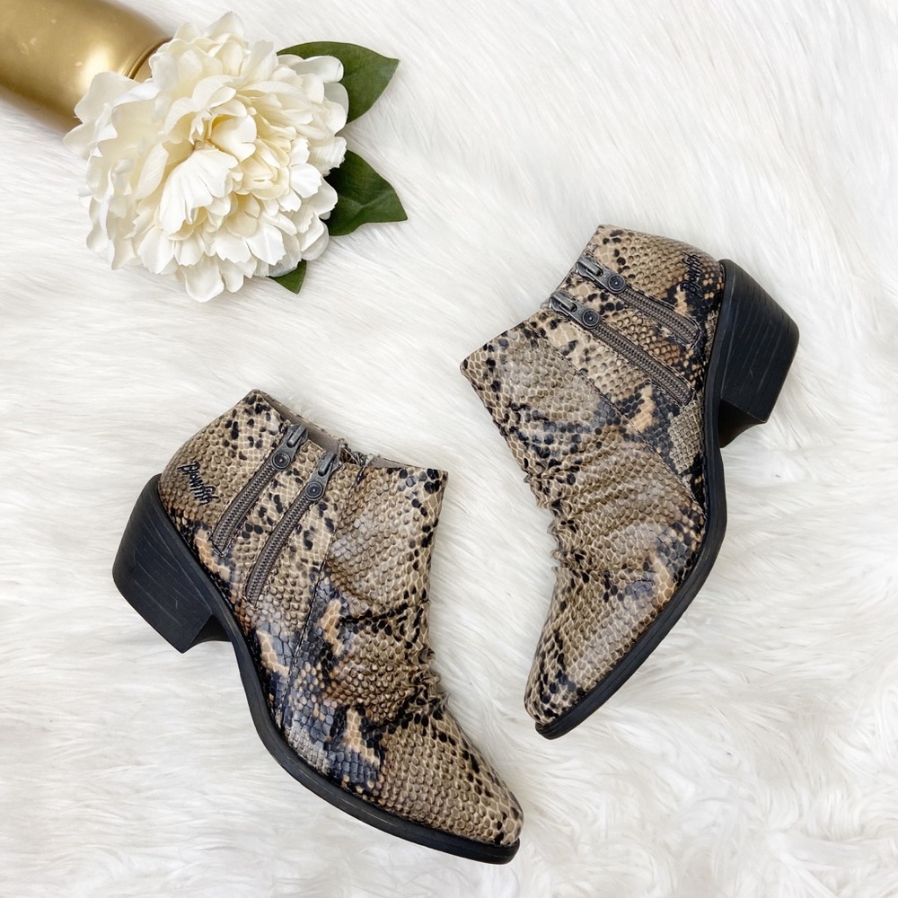 Never Worn Blowfish Wander Snake Ankle Bootie